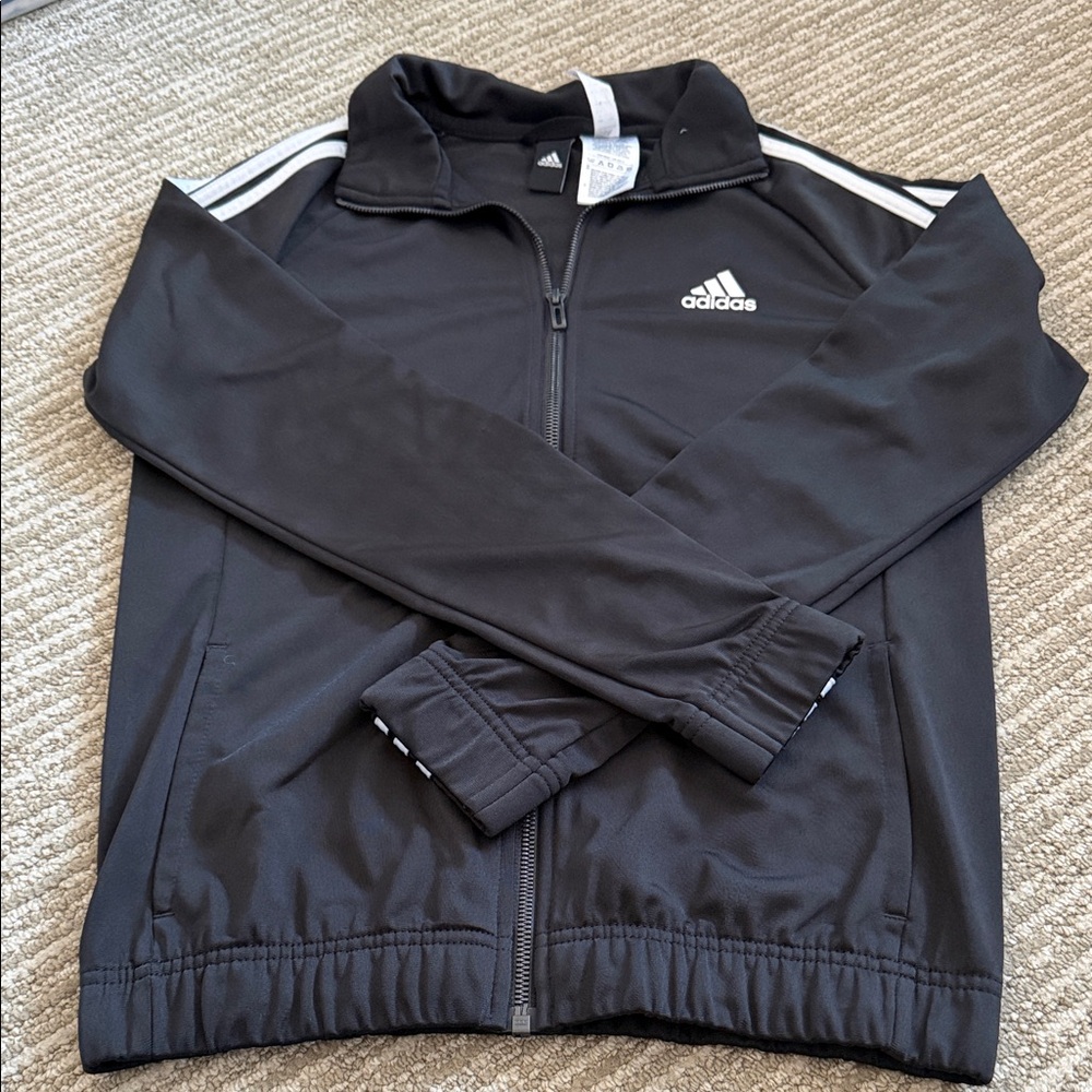 Adidas Black and White Track Jacket
